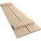 Ekena Millwork Smooth 2 Board Joined Board-n-Batten w/Elliptical Top Faux Wood Shutters, 11W x 30H, PR SHUBJL11X30SMPR - alternate 3
